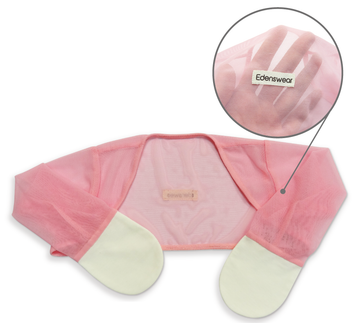 Mesh Scratch Sleeves with Zinc-Infused Mittens (Pink)